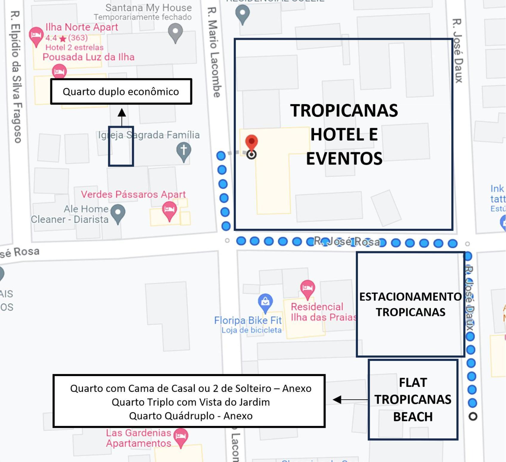 Tropicanas Hotel e Eventos Florianópolis Exterior foto